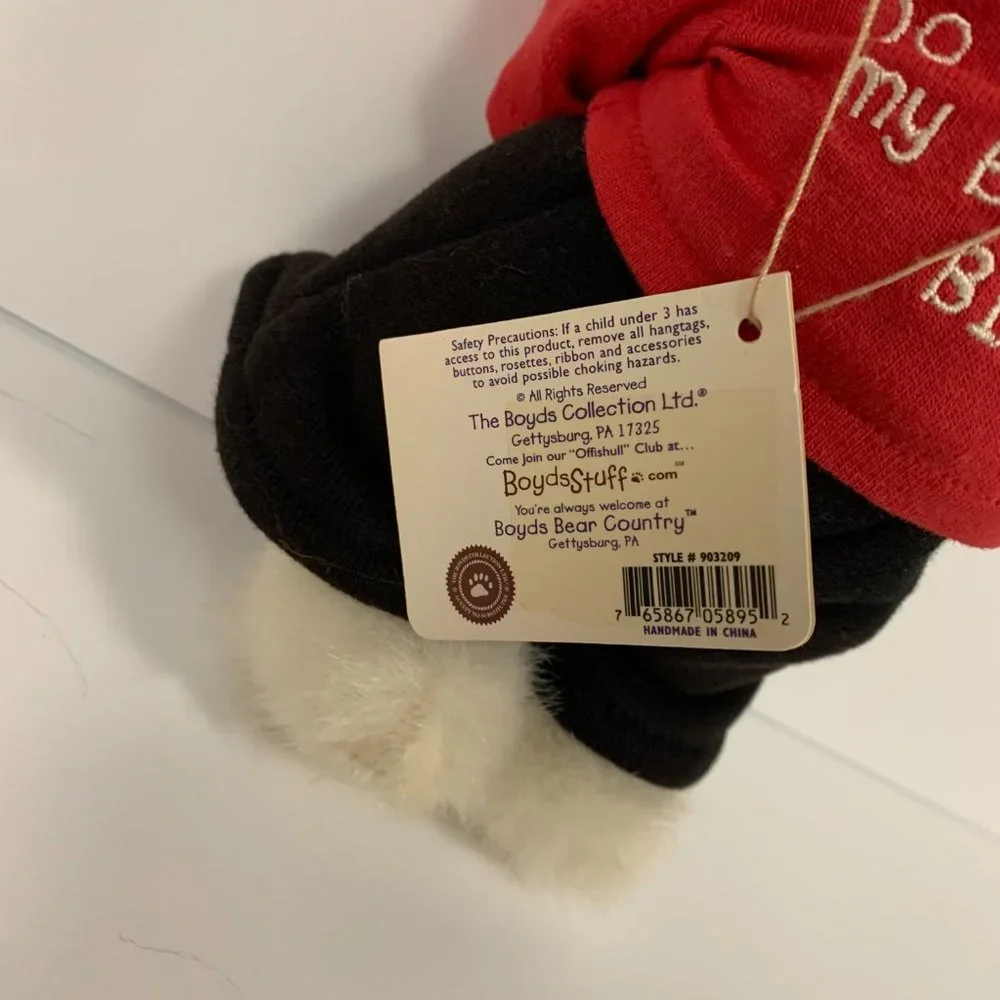NWT Boyds Bear Uneeda Biggersize Plush Razz-Beary Super Cute & Funny Bear